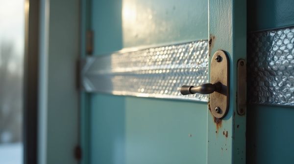 Comment bloquer les courants d'air avec une bande isolante pour porte